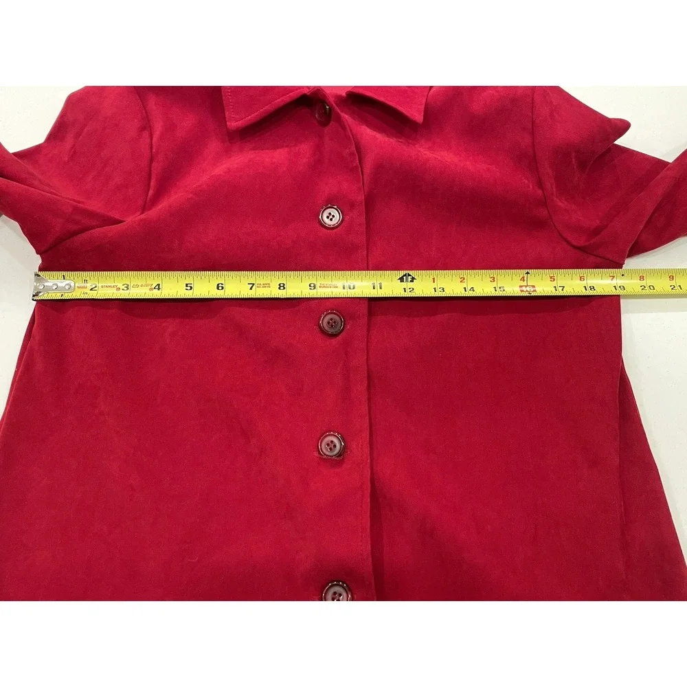 Vintage Traditions‎ Women's Red Jacket Blazer Small Office Career Grunge Velvet